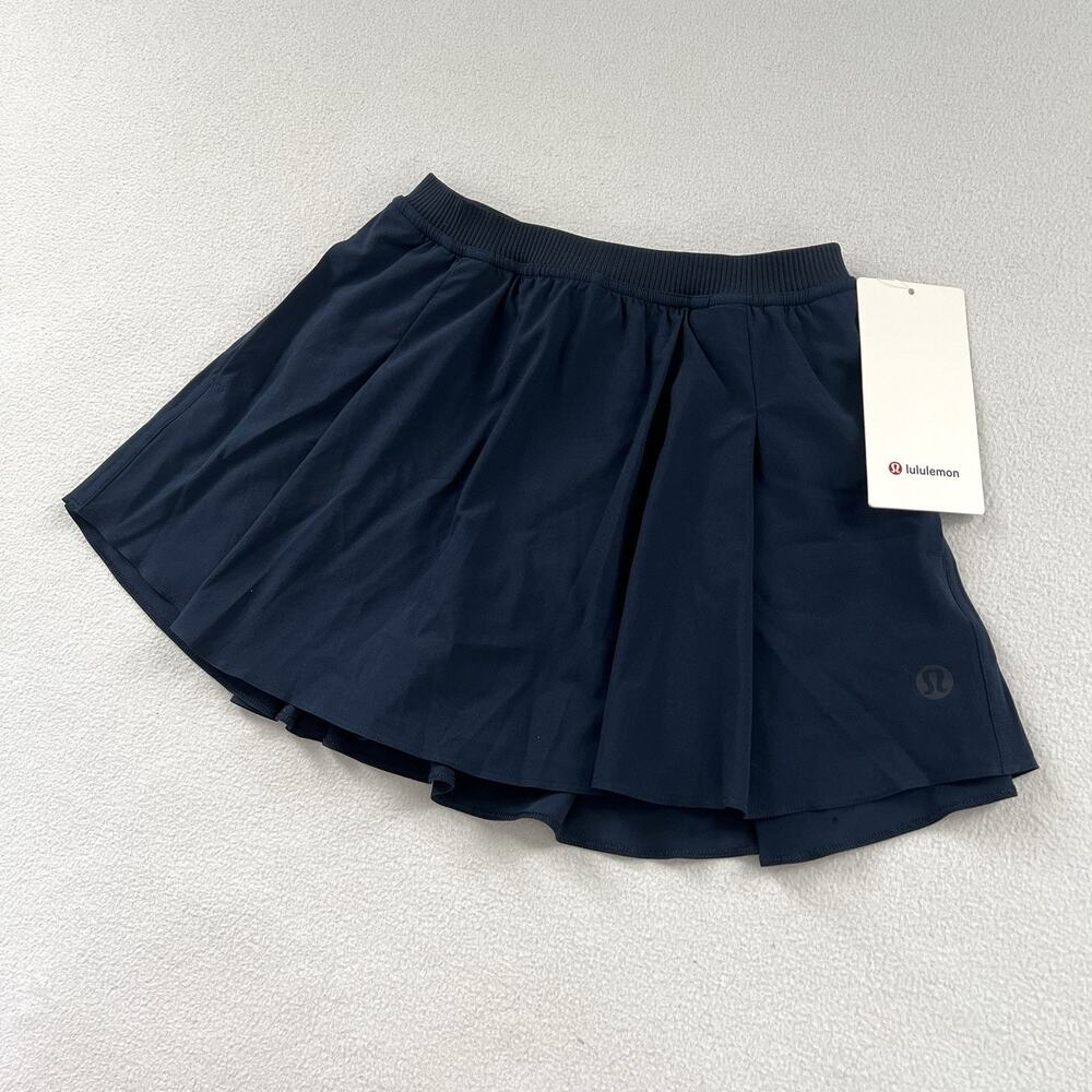 NWT Lululemon True Navy Blue Narrow Waistband Tennis Skirt High Rise Skort 2 - Picture 2 of 8